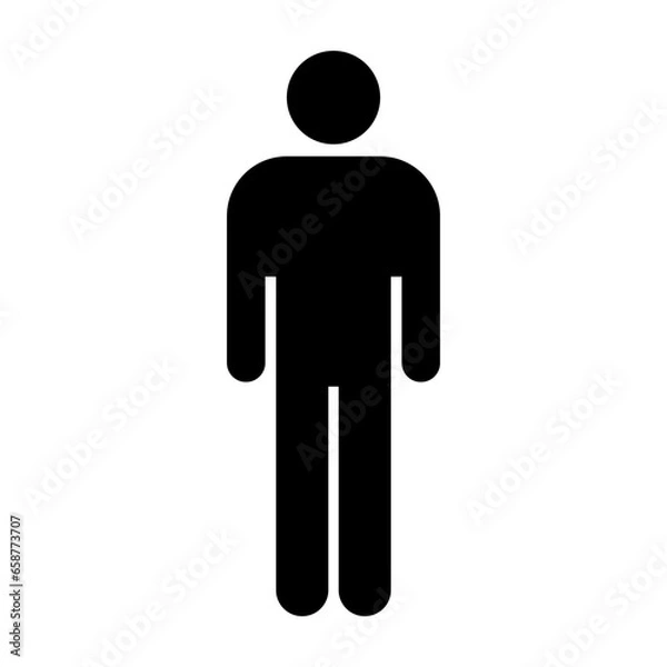 Obraz Man Icon. Boy Icon Symbol badge