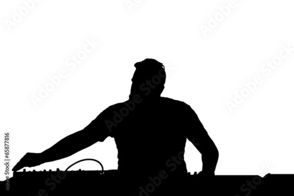 Fototapeta DJ Silhouette