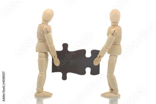 Obraz Puzzled manikins