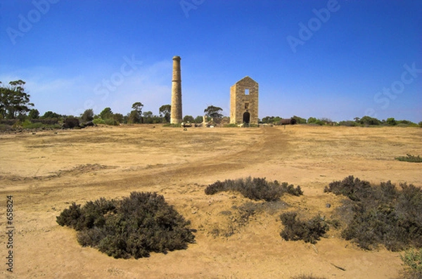 Obraz hughes copper mine landscape