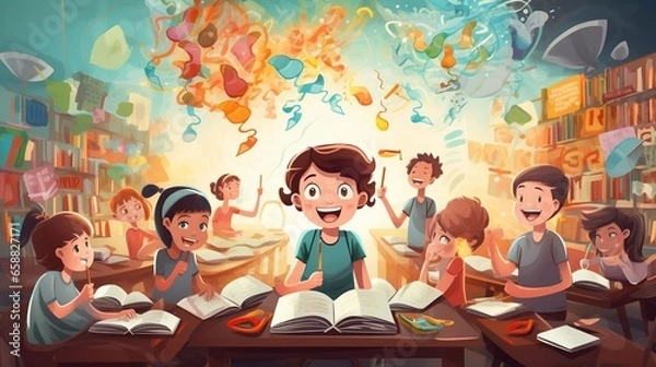 Obraz Happy Classroom