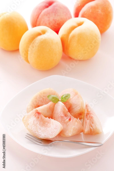 Fototapeta デザートの桃