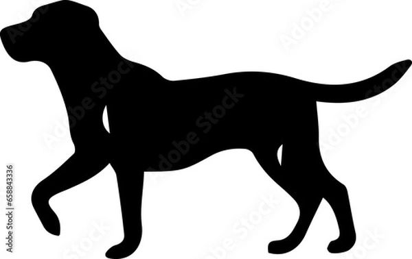Fototapeta dog silhouette vector