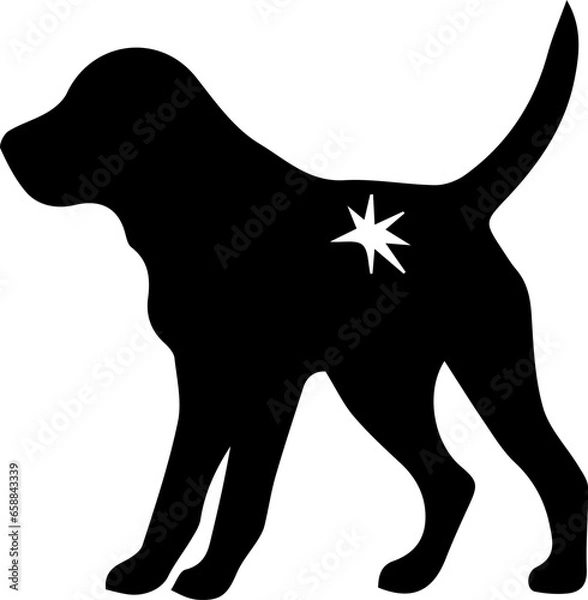 Obraz dog vector