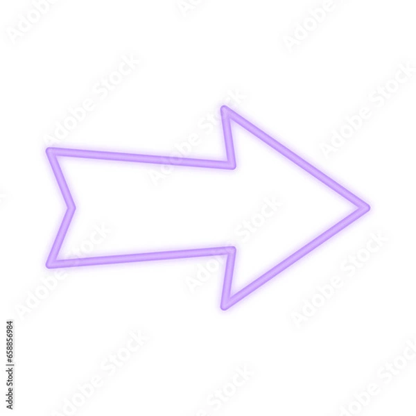 Fototapeta Arrow Neon Lights