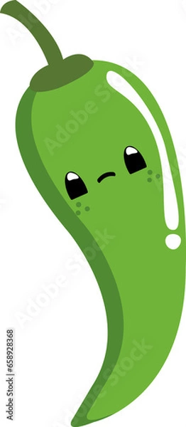 Obraz Set of cute vegetables