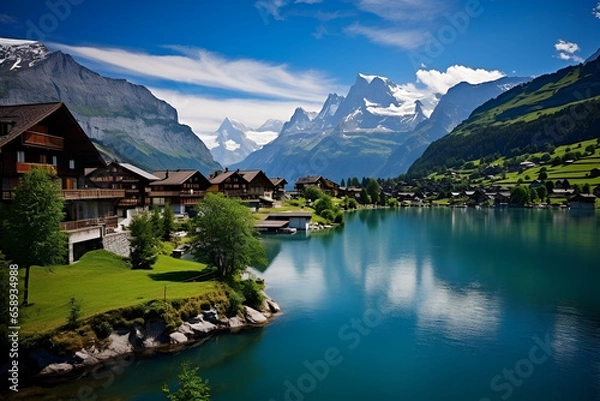 Fototapeta lake in the mountains