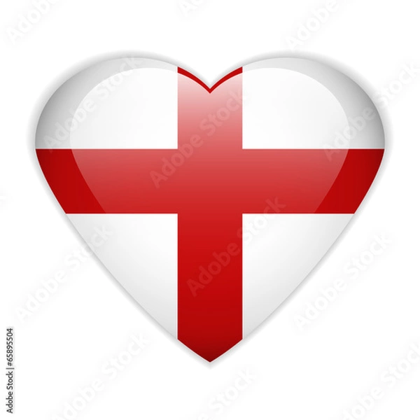 Obraz England flag button.