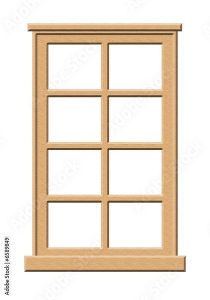 Obraz Wooden Window Illustration