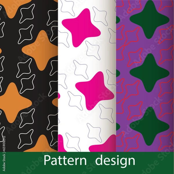 Obraz Seamless pattern background design.