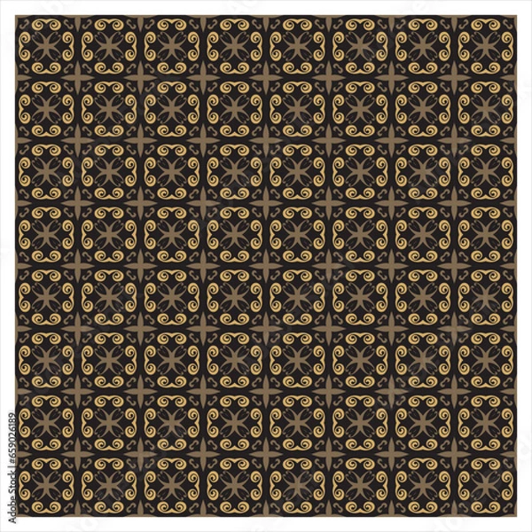 Fototapeta Seamless geometric Repeat Pattern squares repeatable grid texture vintage rectangle mesh pattern background, Islamic geometric Arabic Ornamental round pattern.