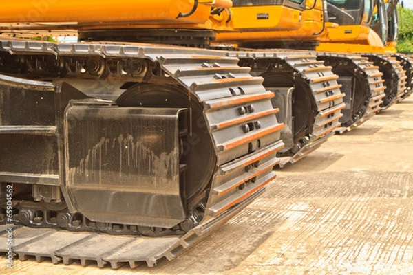 Fototapeta  backhoe loader