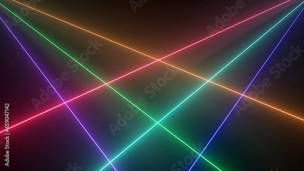 Obraz レーザービーム　ライブ　ループ　虹　エフェクト