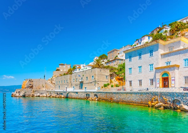 Fototapeta The historical meuseum of Hydra island in Greece