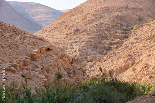 Obraz Wadi Al-Auja in Jericho, Palestine
