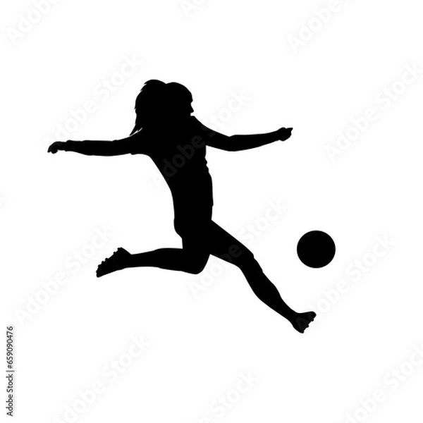 Obraz player silhouette