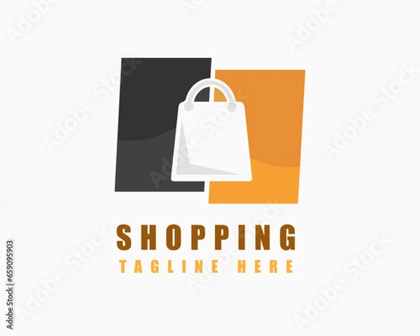Obraz shopping logo design template vector