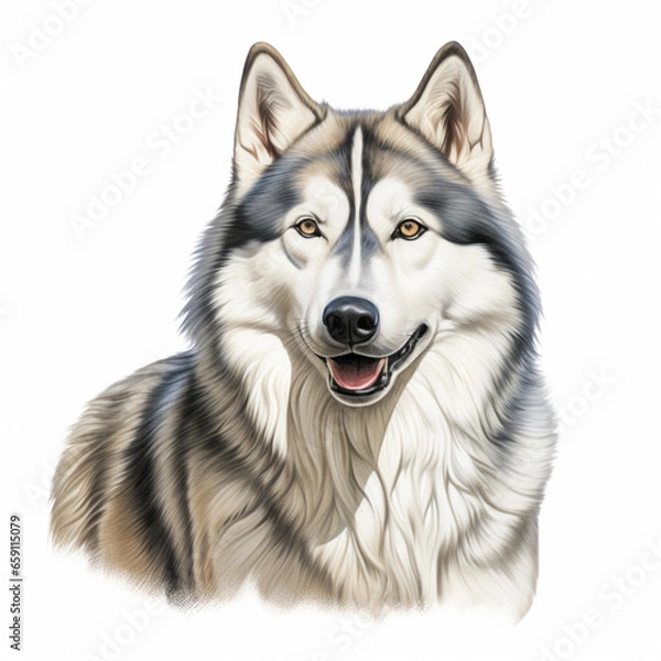 Obraz alaskan malamute