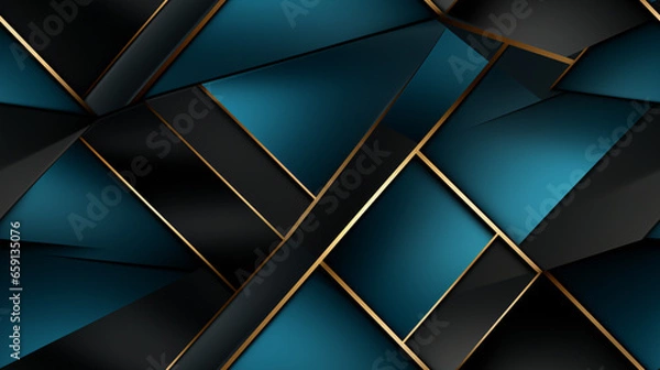 Fototapeta This seamless illustration presents an abstract geometric tapestry, where lines and rhombuses harmonize