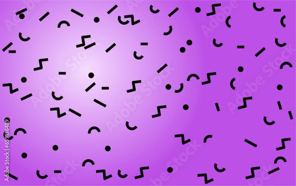 Fototapeta Confetti Seamless Pattern vector element. Abstract Design Vector Pink Background with Sprinkles.