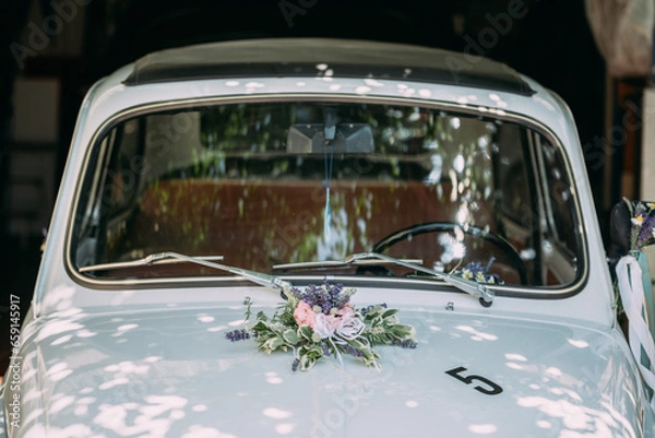 Fototapeta Hochzeitsauto