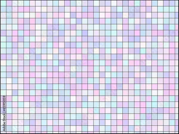 Fototapeta ランダムな配色の四角形の背景素材