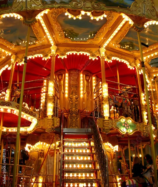Obraz two story carousel