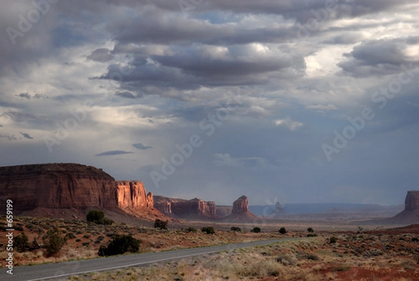 Obraz road to monument valley