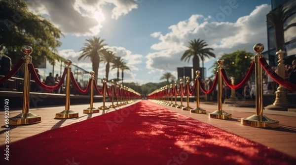 Obraz Red carpet. Generative AI