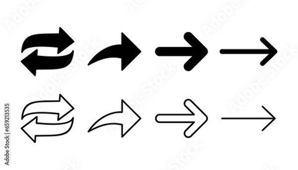 Obraz Arrow icon. Arrow symbol. Arrow icon for your web design.