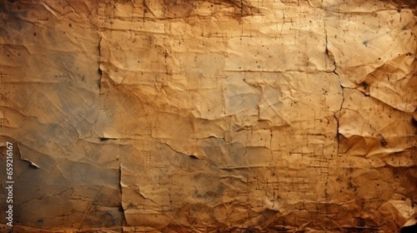 Fototapeta Vintage Frayed Edges of Aged Paper in Warm Tones. Generative AI