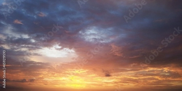 Obraz Nubes al atardecer 