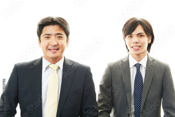 Fototapeta 笑顔のビジネスマン