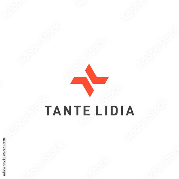 Fototapeta TL Letter abstract Logo Design