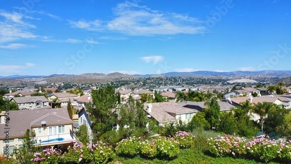 Obraz village in the mountains