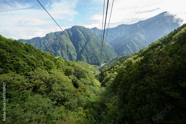 Obraz 石鎚山 ロープウェイ