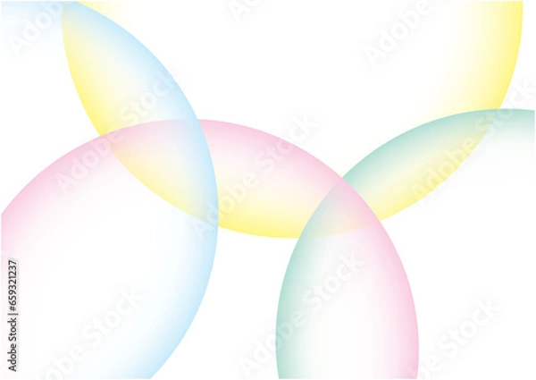 Obraz カワフルな円で描いた柔らかい背景のイメージ