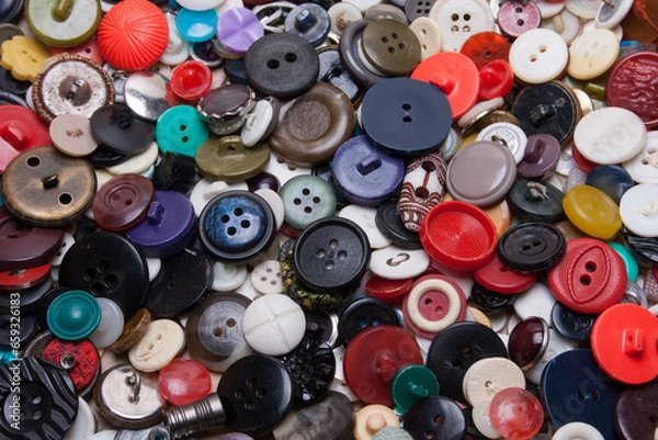 Obraz pile of buttons