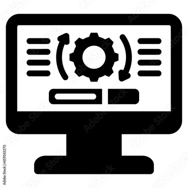 Fototapeta Software Updates Glyph Icon