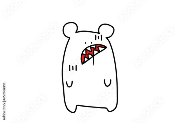 Obraz White bear disappointed 