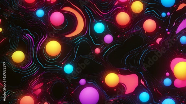 Fototapeta abstract background with lights