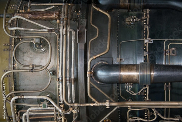 Fototapeta Jet engine detail