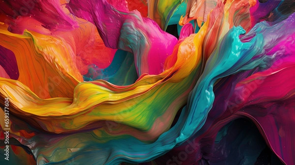 Fototapeta Colorful Abstract Wallpaper Graphic Design | AI Generate