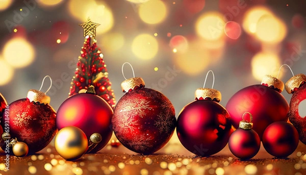 Fototapeta Christmas tree decorations