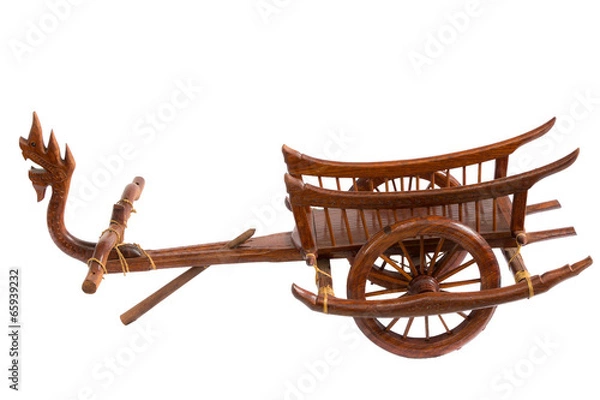 Fototapeta serpent Carts wood art in thailand