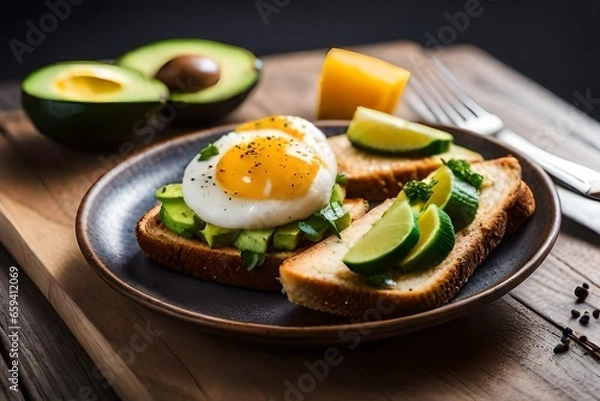 Obraz avocado sandwich