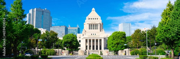 Fototapeta 国会議事堂, 東京都千代田区永田町（Tokyo, Japan. National Diet Building）