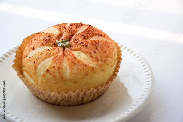 Obraz Butter baked bread stuffed with tuna