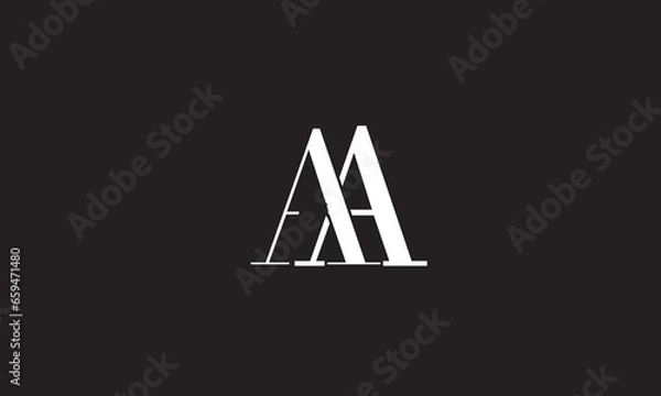 Obraz AA, A  Abstract Letters Logo Monogram