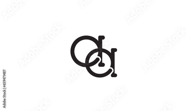 Obraz AA, A  Abstract Letters Logo Monogram